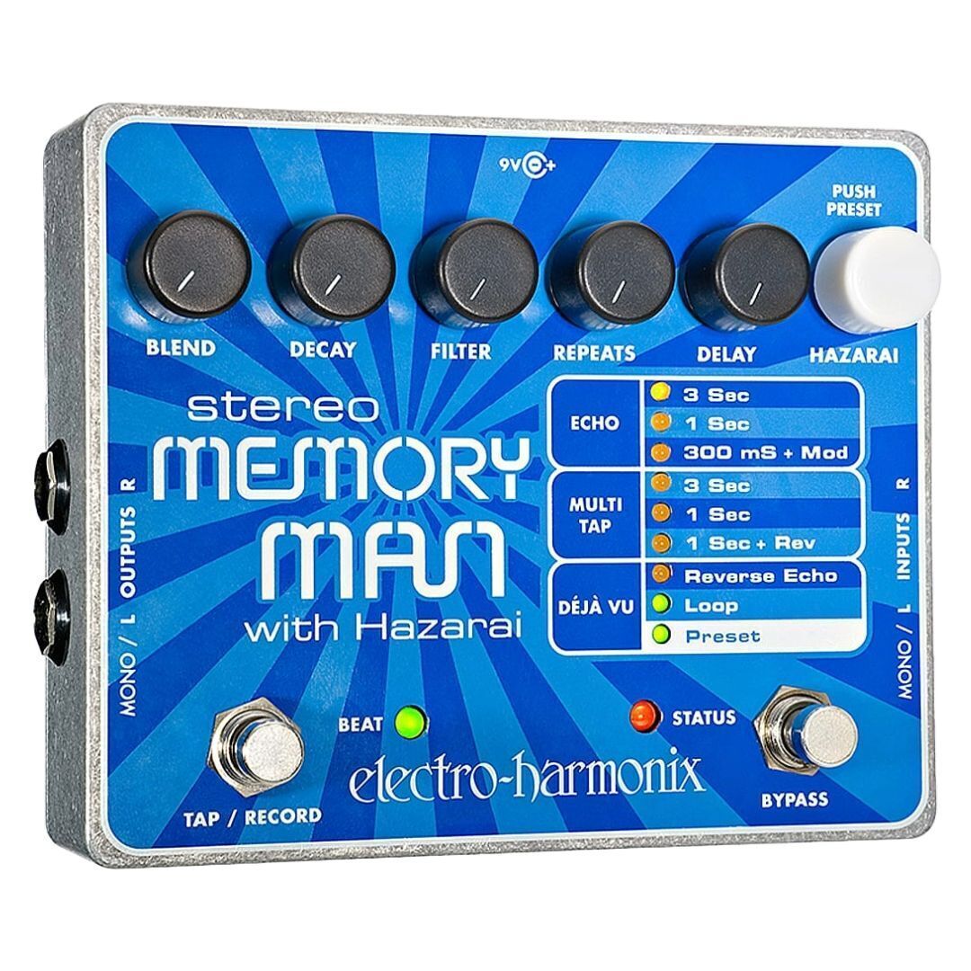 Electro Harmonix STEREO-HAZARAI Stereo Memory Man With Hazarai