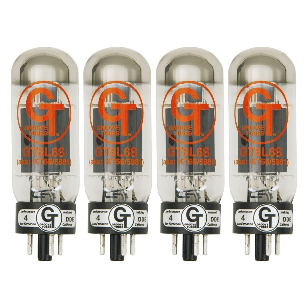 Groove Tubes GT-6L6-S Medium Quartet (Quad) Tubes