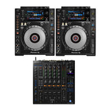 Pionner DJ DJM-A9 4-Channel DJ Mixer with Pioneer DJ CDJ-900NXS (Pair)