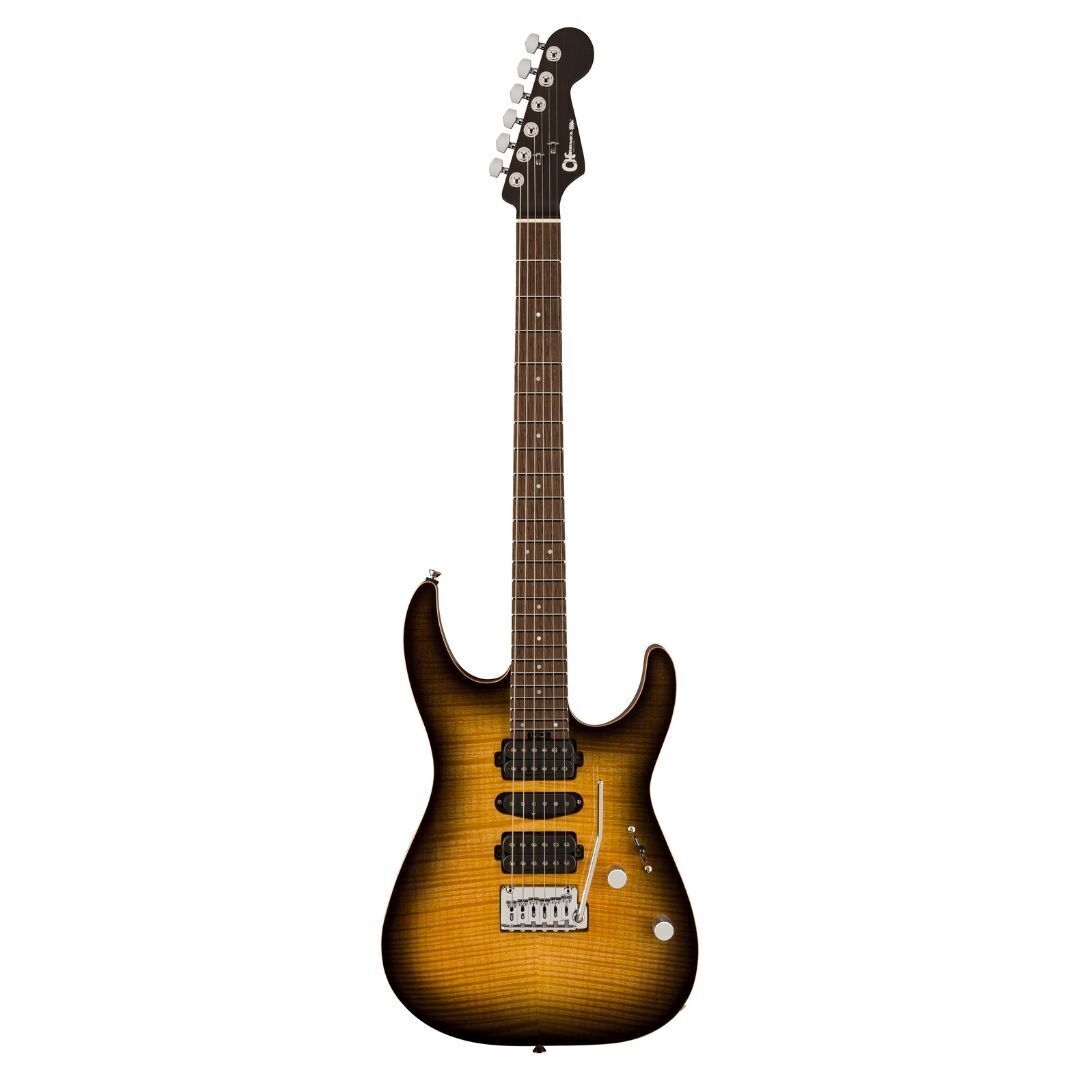 Charvel MJ DK24 HSH 2PT W Mahogany 6-String Electric Guitar (Antique Burst)