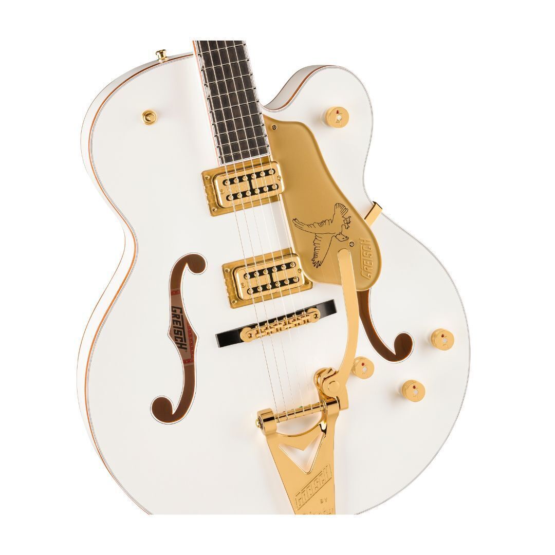 Gretsch Falcon Hollow Body Electric Guitar with Ebony Fingerboard (White)