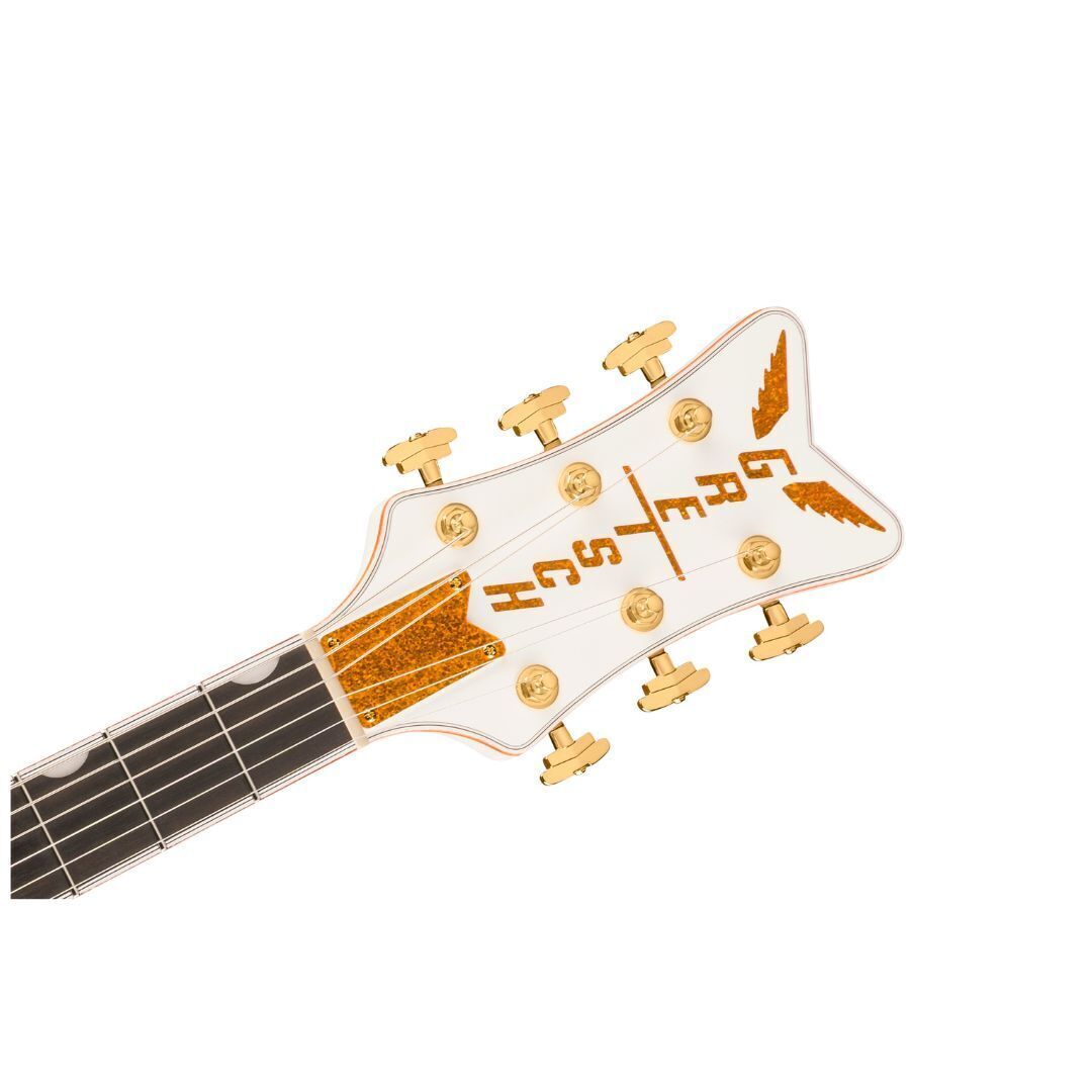 Gretsch Falcon Hollow Body Electric Guitar with Ebony Fingerboard (White)
