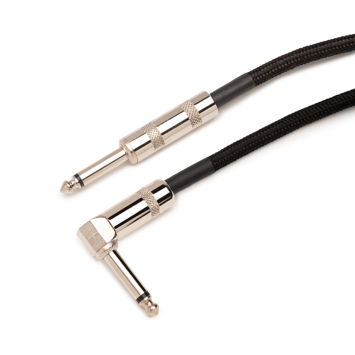FocusProAudio Woven Right Angle Instrument Cable (10-Feet)