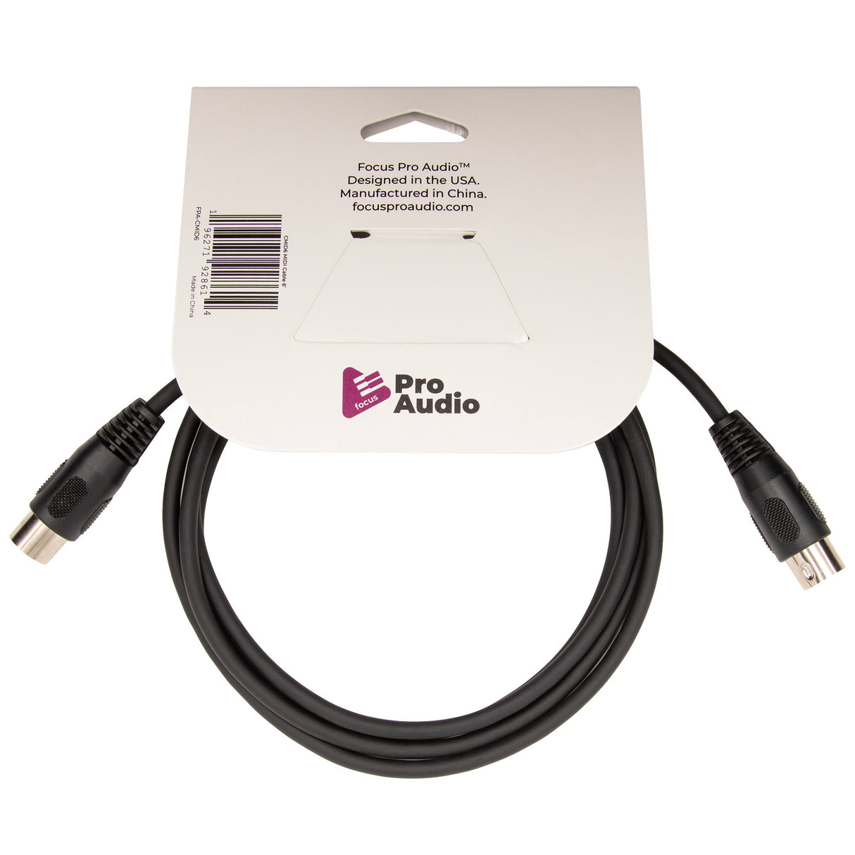 FocusProAudio MIDI Cable (6-Feet)