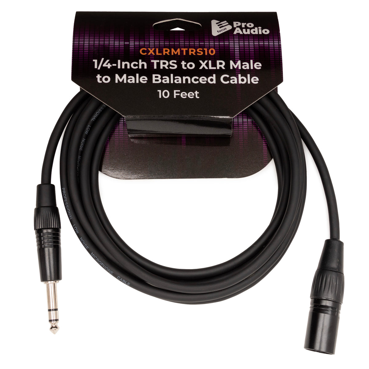 FocusProAudio 1/4-Inch TRS to XLR Male Balanced Cable (10-Feet) | Focus ...