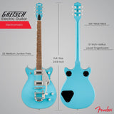 Gretsch G5232T Electromatic Double Jet FT 6 String Kailani Blue Electric Guitar