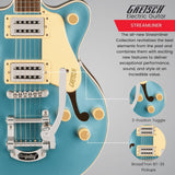 Gretsch G2655T Streamliner Center Block Jr. Double-Cut Electric Guitar (Blue)