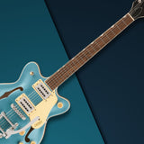 Gretsch G2655T Streamliner Center Block Jr. Double-Cut Electric Guitar (Blue)