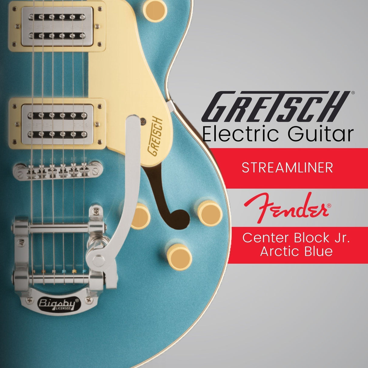 Gretsch G2655T Streamliner Center Block Jr. Double-Cut Electric Guitar (Blue)