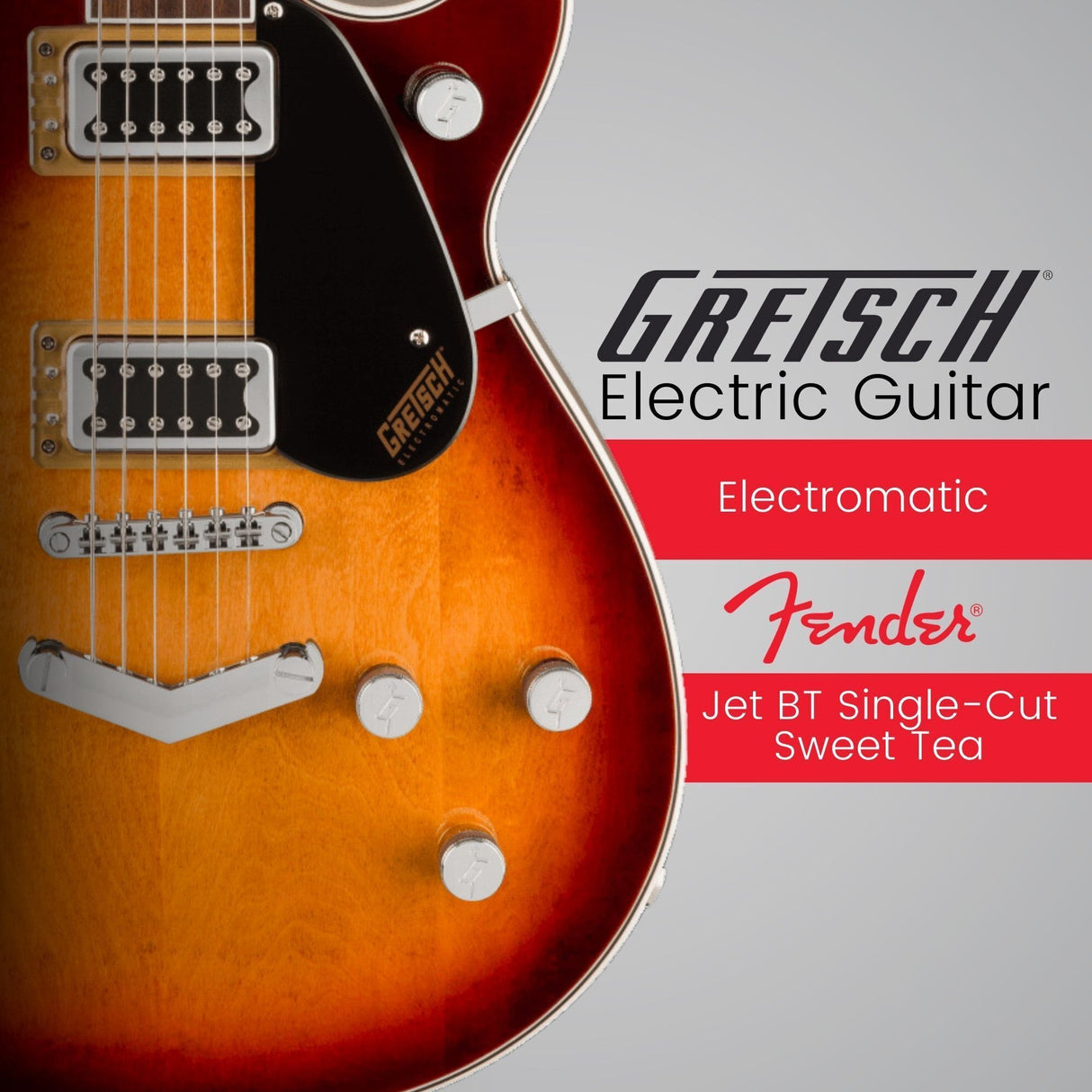 Gretsch G5220 Electromatic Jet BT Single-Cut 6-String Right-Handed Electric Guitar (Sweet Tea)