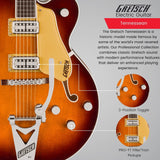 Gretsch Tennessean Electric Guitar with String-Thru Bigsby (Havana Burst)