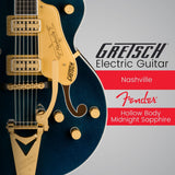 Gretsch Nashville Hollow Body Electric Guitar (Midnight Sapphire)