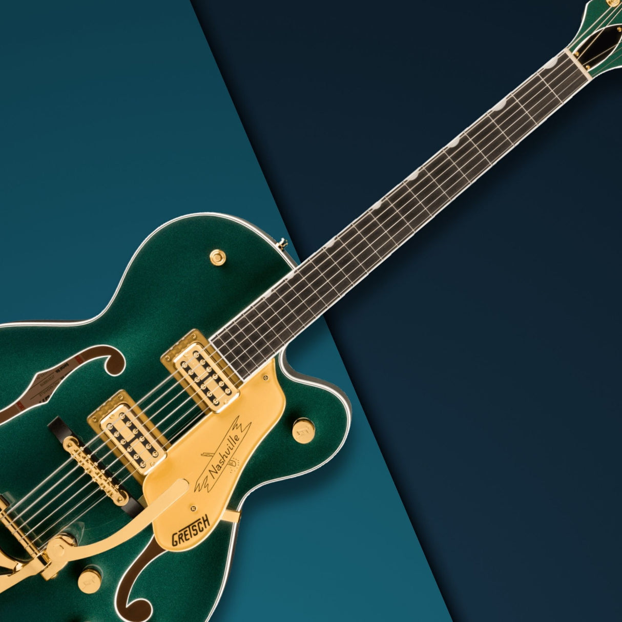 Gretsch Nashville Hollow Body Electric Guitar (Cadillac Green)
