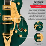 Gretsch Nashville Hollow Body Electric Guitar (Cadillac Green)