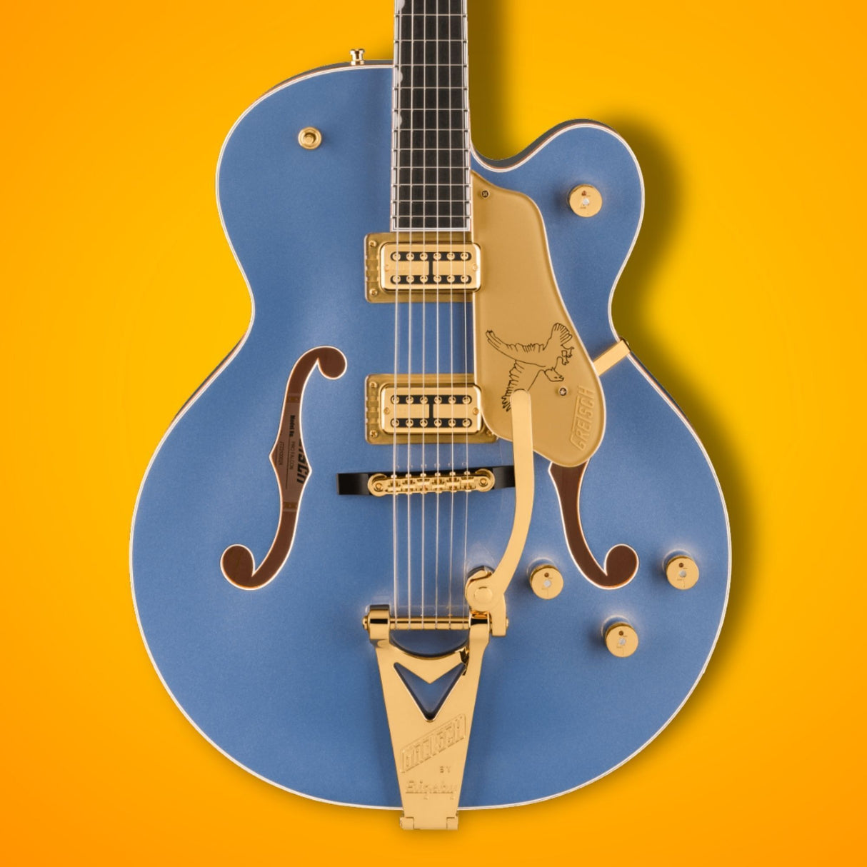 Gretsch Falcon Hollow Body Electric Guitar (Cerulean Smoke)