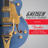 Gretsch Falcon Hollow Body Electric Guitar (Cerulean Smoke)