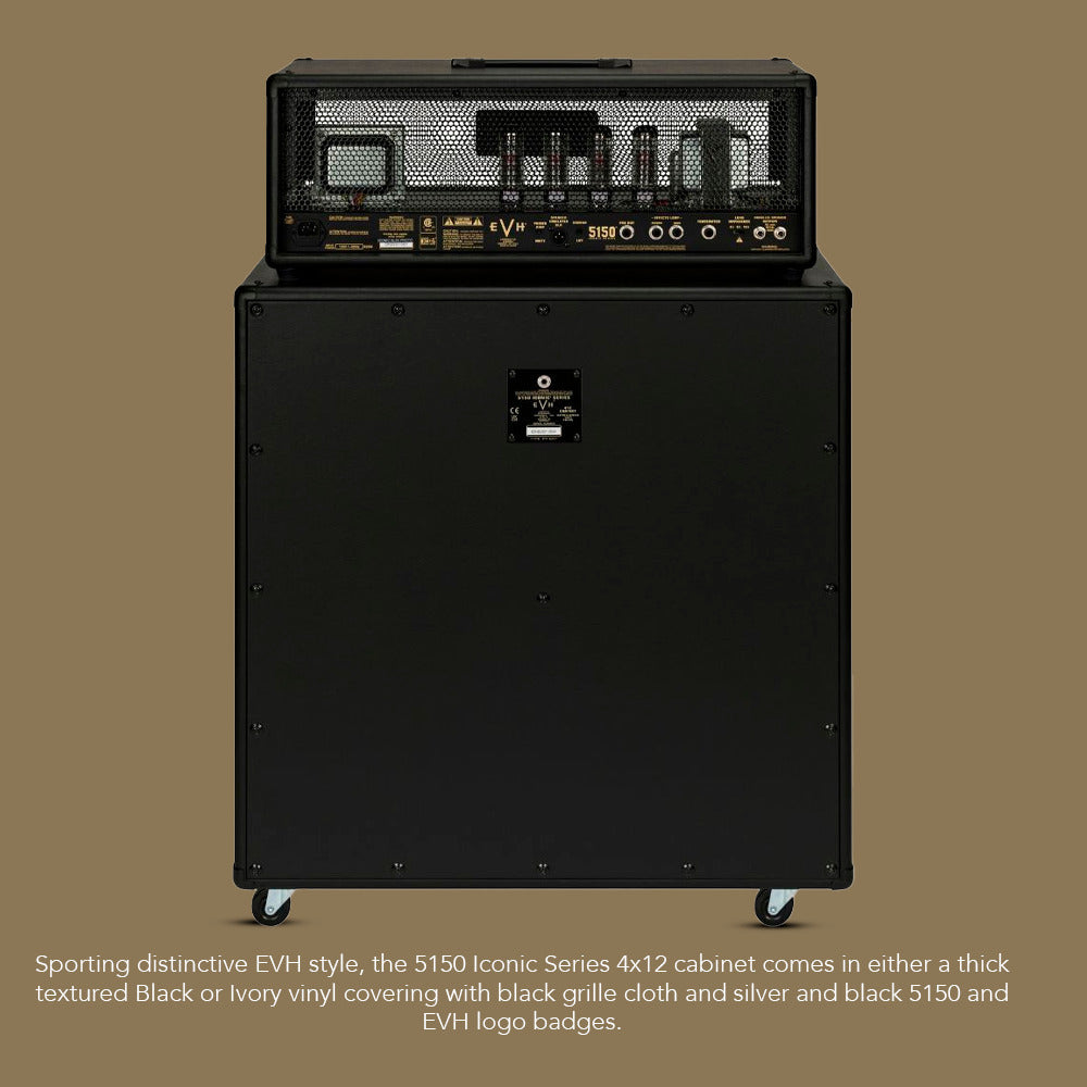 EVH 5150 Iconic Series EL34 160W 4x12 Amp Cabinet (Black)