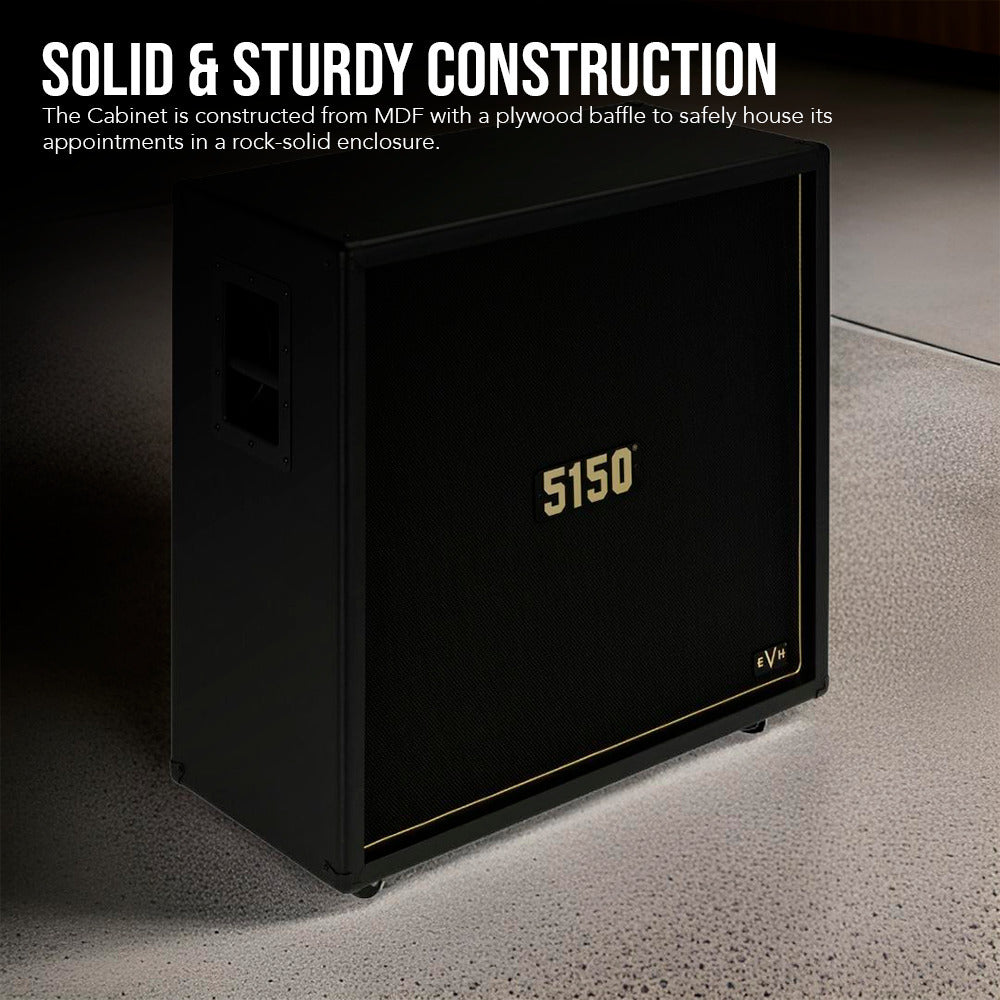 EVH 5150 Iconic Series EL34 160W 4x12 Amp Cabinet (Black)