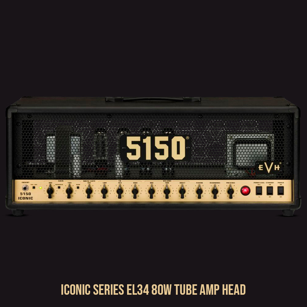 EVH 5150 Iconic Series EL34 80W Tube Amp Head (Black)