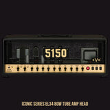 EVH 5150 Iconic Series EL34 80W Tube Amp Head (Black)