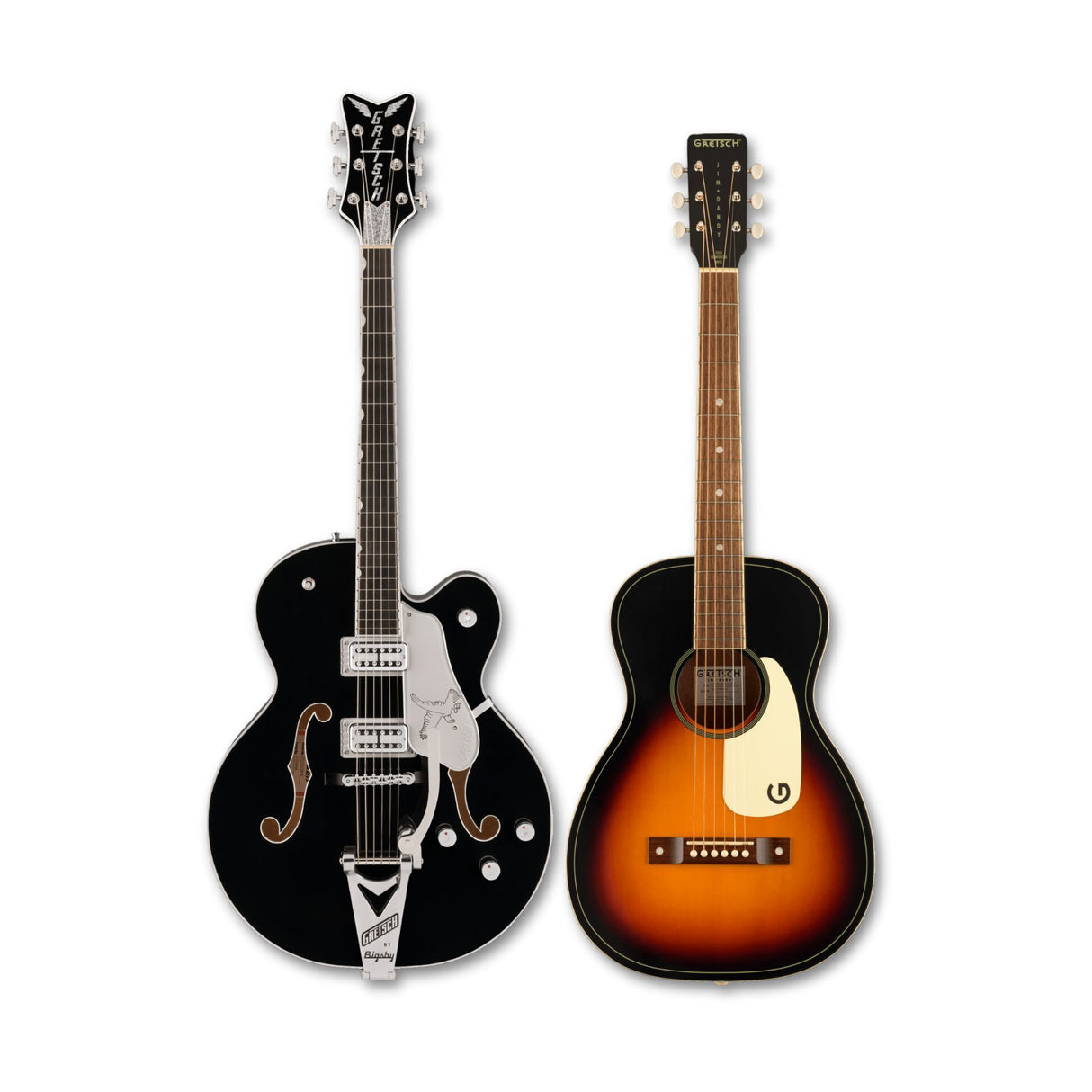 Gretsch Falcon Hollow Body Black Electric Guitar Bundle