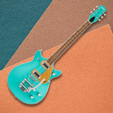 Gretsch G5232T Electromatic Double Jet FT Caicos Green Electric Guitar Bundle