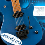 EVH Wolfgang WG Standard Electric Guitar, Baked Maple Fingerboard (Pelham Blue)