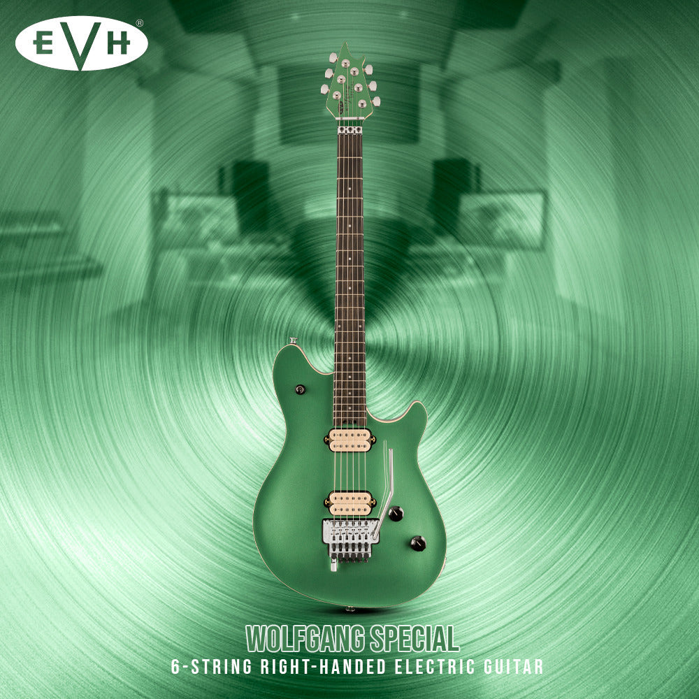 EVH Wolfgang Special Electric Guitar, Ebony Fingerboard (Pelham Green)