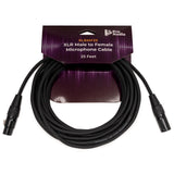 FocusProAudio 25Ft XLR Male to Female Microphone Cable