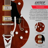 Gretsch Tennessean Hollow Body Walnut Stain Electric Guitar Bundle