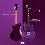 EVH SA-126 Special QM Electric Guitar - Trans Purple Ebony