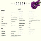 EVH SA-126 Special QM Electric Guitar - Trans Purple Ebony