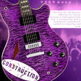 EVH SA-126 Special QM Electric Guitar - Trans Purple Ebony