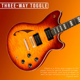 EVH SA-126 Special QM Electric Guitar - Tobacco Burst Ebony