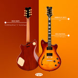 EVH SA-126 Special QM Electric Guitar - Tobacco Burst Ebony