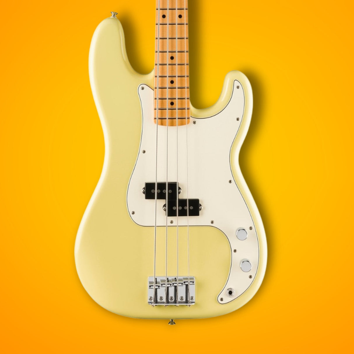 Fender Player II Precision Bass, Maple Fingerboard, Hialeah Yellow