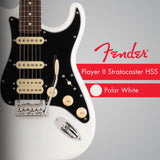 Fender Player II Stratocaster, Rosewood Fingerboard, Polar White Electric Guitar