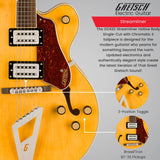Gretsch G2420 Streamliner Hollow Body Electric Guitar with Chromatic II (Amber)