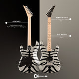 Charvel Super-Stock SD1 H 2PT M Electric Guitar (Silver Bengal)