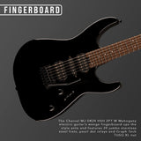 Charvel MJ DK24 HSH 2PT W Mahogany Electric Guitar, Wenge Fingerboard (Black)