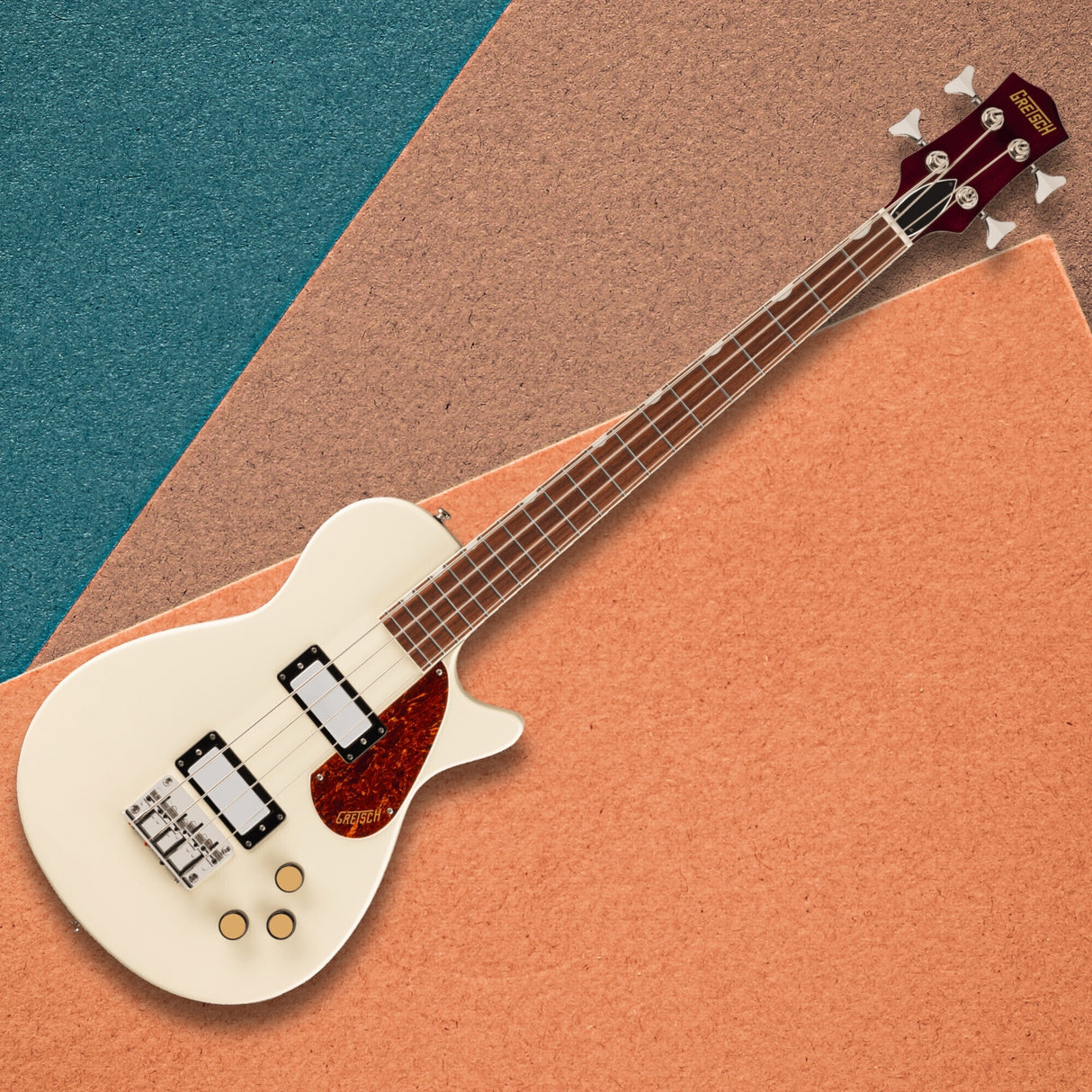Gretsch Streamliner Jet Club Single-Cut 4-String Bass Guitar Vintage White (Open Box)