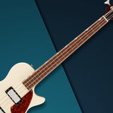Gretsch Streamliner Jet Club Single-Cut 4-String Bass Guitar Vintage White