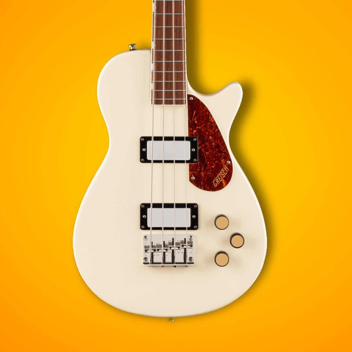Gretsch Streamliner Jet Club Single-Cut 4-String Bass Guitar Vintage White (Open Box)