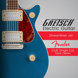 Gretsch Streamliner Jet Club Single-Cut Electric Guitar (Dark Denim)