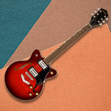 Gretsch G2655 Streamliner Center Block Jr. Electric Guitar (Claret Burst)