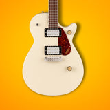 Gretsch Streamliner Jet Club Single-Cut Electric Guitar (Vintage White) Bundle