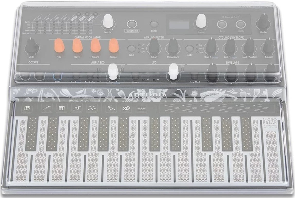 Arturia MicroFreak Hybrid Synthesizer with Decksaver Cover and Studio Headphones