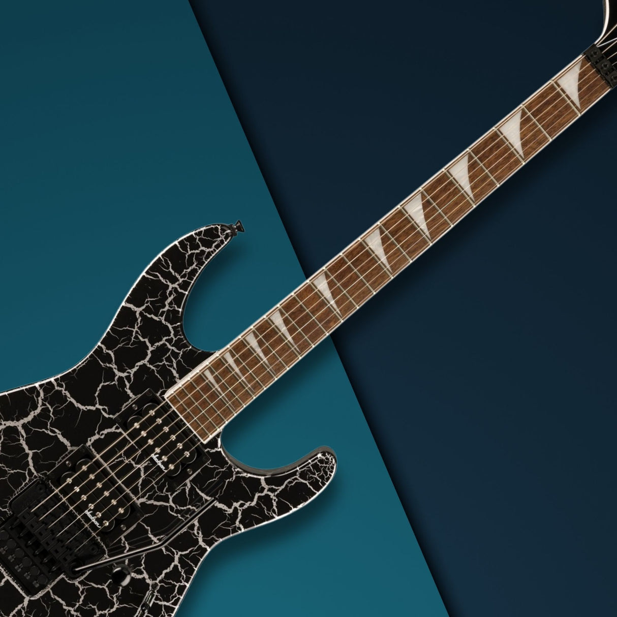 Jackson X Series Soloist SLX DX Crackle Electric Guitar (Silver) Bundle