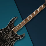 Jackson X Series Soloist SLX DX Crackle Electric Guitar (Silver) Bundle