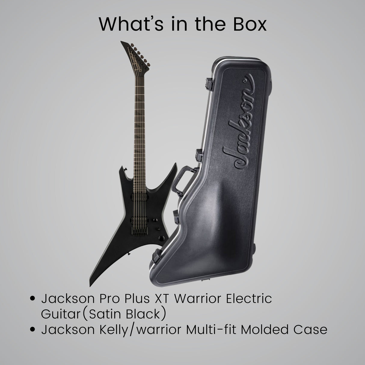 Jackson Pro Plus XT Warrior WR HT6 Baritone Electric Guitar (Black) with Case